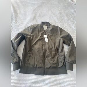 Calvin Klein Men's Olive Green Bomber Jacket Lightweight Size L NWT